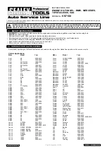 Sealey VS7100 Instructions preview