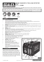 Preview for 1 page of Sealey VS869 Quick Start Manual