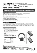 Sealey VS919 Instructions предпросмотр