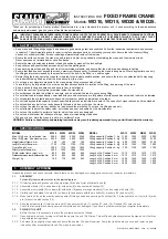 Preview for 1 page of Sealey WD10 Instructions