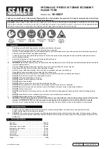 Preview for 1 page of Sealey YK10ECF Manual