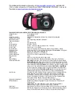 Предварительный просмотр 3 страницы Sealife DC1400 Limited Edition Pink Specifications