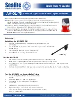 Sealite AV-OL-75 Quick Start Manual preview