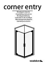 Предварительный просмотр 1 страницы sealskin corner entry Assembling Instruction