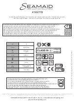 Preview for 14 page of Seamaid 502778 Usage & Maintenance Manual