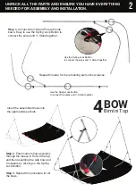 Preview for 3 page of Seamax Bimini Top 3 Bow User Manual