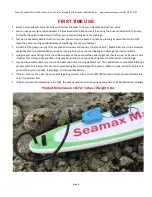 Предварительный просмотр 8 страницы Seamax SUP-20D Manual