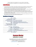 Preview for 9 page of Seamax SUP16DB PRO User Manual