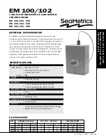 Preview for 1 page of Seametrics EM 100 Series Instructions