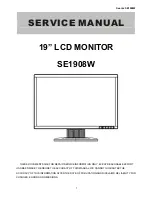 Seanix SE1908W Service Manual предпросмотр