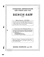 Sears 103.24241 Operating Instructions Manual предпросмотр