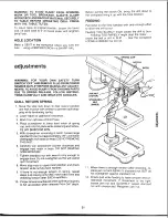 Предварительный просмотр 21 страницы Sears 113.21308 Owner'S Manual