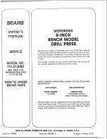 Предварительный просмотр 28 страницы Sears 113.21308 Owner'S Manual