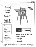 Preview for 1 page of Sears 113.24041C Owner'S Manual