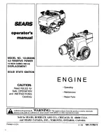 Sears 143.994006 Operator'S Manual preview