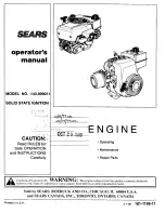 Sears 143.999011 Operator'S Manual preview