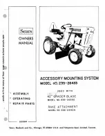 Sears 235-26433 Owner'S Manual preview