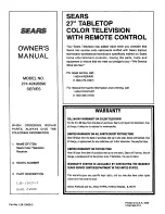 Предварительный просмотр 22 страницы Sears 274.42428390 SERIES Owner'S Manual