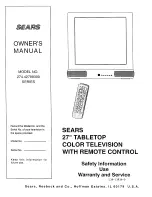 Sears 274.4279839 Owner'S Manual preview