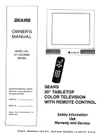 Sears 274.43318390 SERIES Owner'S Manual preview