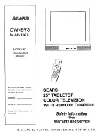 Sears 274.43428590 SERIES Owner'S Manual preview