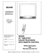 Sears 274.4344869A Series Owner'S Manual preview