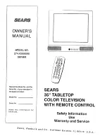 Sears 274.43958590 SERIES Owner'S Manual preview