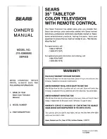 Preview for 32 page of Sears 274.43968590 SERIES Owner'S Manual