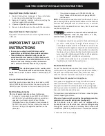 Preview for 3 page of Sears 30 Coil Elements Installation Instructions Manual