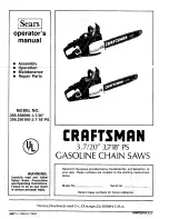 Sears 358.356090-3.7/20" Operator'S Manual preview