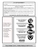 Preview for 3 page of Sears 390.120600 Owner'S Manual