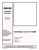 Sears 390.260251 Owner'S Manual предпросмотр