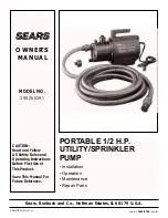 Sears 390.260291 Owner'S Manual preview