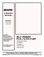 Sears 390.26280 Owner'S Manual preview