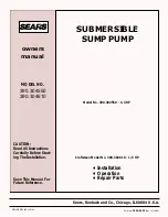 Preview for 1 page of Sears 390.304550 Owner'S Manual