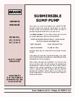 Preview for 8 page of Sears 390.304550 Owner'S Manual