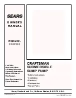 Sears 390.305000 Owner'S Manual preview