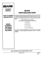 Предварительный просмотр 24 страницы Sears 583.356500 Owner'S Manual