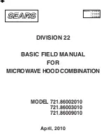Sears 721.86002010 Field Manual preview