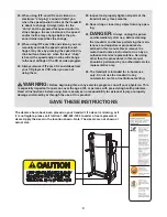 Preview for 4 page of Sears 755xp Treadmill User Manual