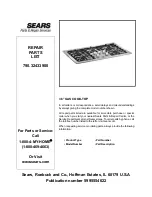 Sears 790.32433900 Repair Parts List Manual preview