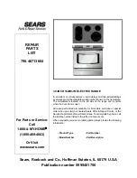 Предварительный просмотр 1 страницы Sears 790.46713604 Repair Parts List Manual