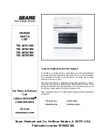 Sears 790.46781900 Repair Parts List Manual preview