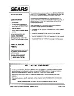 Preview for 12 page of Sears 831.287724 User Manual