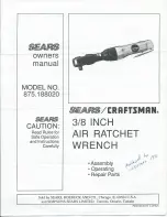 Sears 875.188020 Owner'S Manual предпросмотр