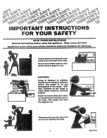 Preview for 3 page of Sears 9116244190 Use Use, Care, Safety Manual