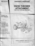 Sears 917.250660 Owner'S Manual preview