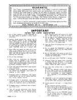 Preview for 2 page of Sears 917.25200 Owner'S Manual