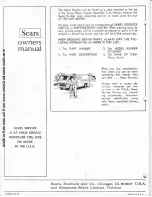 Preview for 20 page of Sears 917.253250 Owner'S Manual