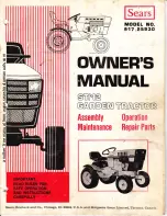 Sears 917.25930 Owner'S Manual preview